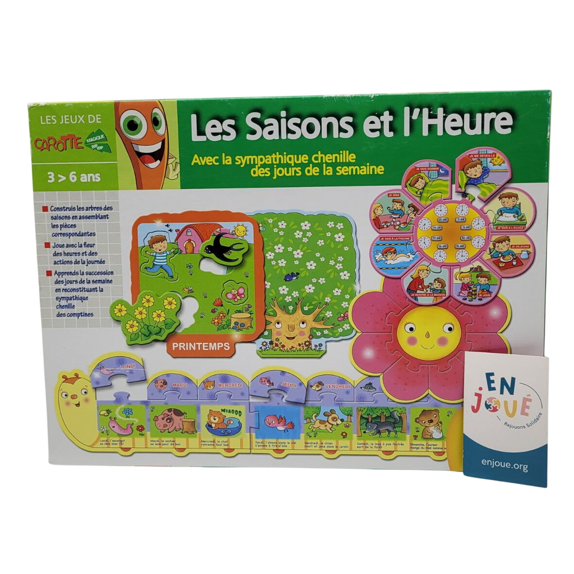 Acheter Jeu éducatif - Les Saisons et l'heure - Lisciani Gioche - À partir de 3 ans. Bon état - 10,00 € Jeu éducatif - Les Saisons et l'heure - Lisciani Gioche - À partir de 3 ans. Bon état - reconditionné disponible sur Label Emmaüs